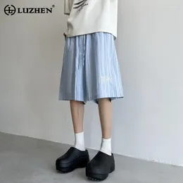 Мужские шорты Luzhen Sharepring украсить полосовую печать