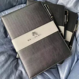 Designer Notepad Pen Set Business Notepads High End Good Quality Leather Hard Copybook