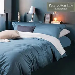 Bettwäsche Sets Blue Simple Set Modern Design Quilt Cover ästhetische Schlafzimmer Couette de Lit Home Dekoration BD50CJ