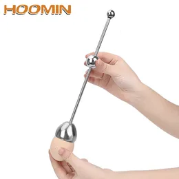 Hoomin Boiled Egg Topper Shell Top Cutter Admitters Tools Raw Cracker Seplator Stainless Steel Knocker Opener 240407