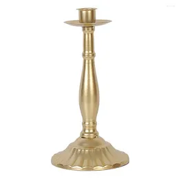 Titulares de vela Metal Pillar Candlestick Votive Candles Holder Party Decoration Evento Golden Stand for Bedroom