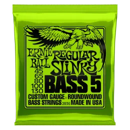 Kablolar Ernie Ball için Bas String Normal Slinky 5String 2836 Yara Gitar Dizesi Nikel Peş geçirmez Dizeler Müzik Enstrümanları