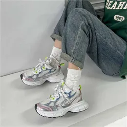 Casual Shoes Fabric Height Increasing Women's Size 44 45 46 47 Vulcanize Teniz Sneakers White Sports Models Wholesale