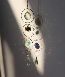Sun catcher che pendono a sfera di cristallo perline decorazioni da giardino per giardino finestra patio prato stella a ciondolo vetro prisma arcobaleno maker5294288