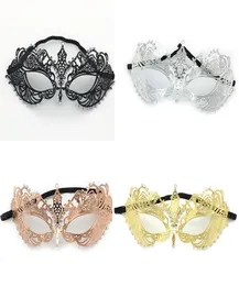 Maschere di lusso mascherate palla di halloween costumi mardi gras maschera per feste per donne brillante metallo rhinestone serale veneziano maschera da ballo 44484341