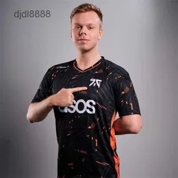 T-shirt da uomo fnic 2023 pro Jersey uniforme e-sports lol leggende camicia fnc fan tees personalizza