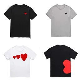 2023 Spela Mens T Shirt Designer Red Comes Heart Women Fashionable and Casual Garcons S Badge des Quanlity Ts Cotton CDG Embroidery Short Sleeve BG BG