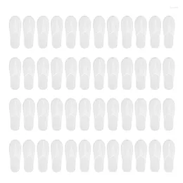 슬리퍼 -남성과 여성을위한 24 쌍의 폐쇄 발가락 일회용 적합 크기 El Spa Guest 사용 (흰색)