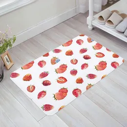 Tappeti bacche di fragole frutta frutta tappetino da pavimento cucina decorazione moquette moquette corridoio ingresso portiere balcone porte anti -slip tappeto