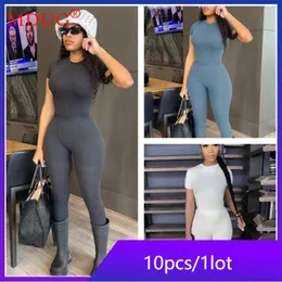 Kadınlar iki parçalı pantolon 10 set kadın 2 set kıyafet 2024 bahar eşofmanları kısa kollu tişört gündelik dökme ürünler toptan lotlar m12852_1