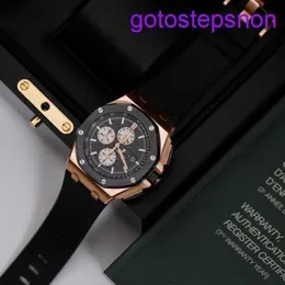 Highnd AP Wrist Watch Royal Oak Offshore Series 26400RO.OO.A002CA.01 Mens 18K Gold Rose Rose Automatic Mechanical Sports Sports World Famous Watch