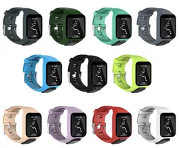 Tomtom Runner 2 3 Spark 3 GPS Watch1880211 için Silikon Yedek Bilek Bant Kayışı