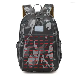 배낭 aiwithpm 고품질 14 "노트북 USB 충전 포트 Urban Mochila Travel Bag Schoolbag 3D 위장 전술 팩