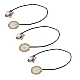 Cables 3pcs Piezo Transducer Microphone Pickup Jack Mic Contact Replacement for Guitar DIY
