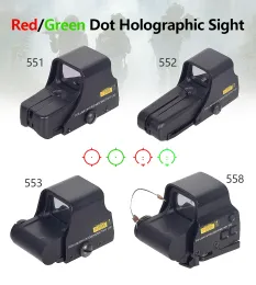 551 552 553 558 Verde DOT Verde DOT Visão Holográfica Escopo Reflexo de Caça Montagem de 20mm