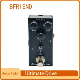 Kablolar Elektro Gitar Ultimate Drive Kazanç/Seviye/Ton düğmesi Yüksek/Düşük Frekans Etkisi Pedal Mini Tek Tip DC 9V True Bypass