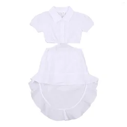 Abiti da ragazza 2024 Fashion Kids NABY BAMBINO Abito estivo Set di abbigliamento per bambini Set di abbigliamento a maniche corte Maxi Beachwear Casht