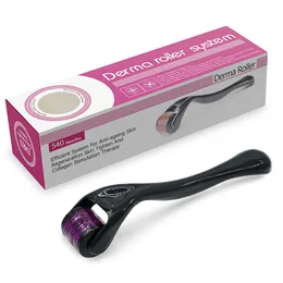 Derma Roller 540 Dermaroller per viso per la barba della barba Crescita in titanio Dermaroller Beauty Beaward Care Roller