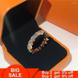 Anelli di nozze Eternity Heart Ring REAL SIGILY COLORE CZ BANDO DI IMPEGNO PER DONNE DELLA DELLA DELLA DELLA DELLA PARTY GIETTILI