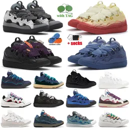 Abito di alta qualità Lavines Scarpe a marcia Sneaker in pelle Sneaker Designer Domande Gradiente Colore Plactice Plactice Platfort Mint Platta