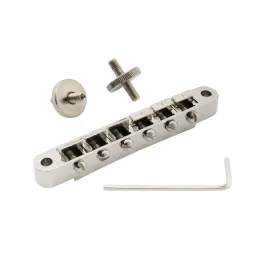 Cabos Musiclily Pro 52mm ABR1 Tuneomatic Bridge para Epiphone Les Paul SG Style Electric Guitar, Nickel