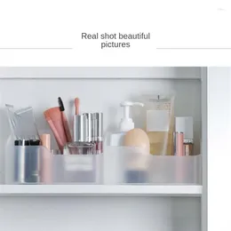 Scatole di stoccaggio Organizzatore di mobili a specchio organizzato Organizzazione reale e articoli da toeletta Organizzazione del bagno Elegante