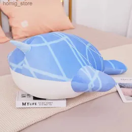 Plush Dolls Game Genshin Impact Slallowing Sky Whale Cosplay DIY Plush Pillow Project Project Cartoon Doll Toys Holiday Gift Prop Y240415