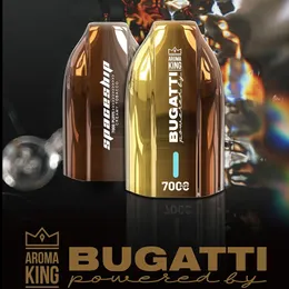 Bugatti 7000 sbuffi aroma a vapori usa e getta King 7k barretta 5% di vapottero a vapori vape vapotti ricaricabili da 15 ml di vapore di baccello prefettito 18 gusti Vaper