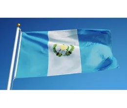 Guatemala Flag 3x5 FT أي نمط مخصص بيع جديد البوليستر المطبوع لافتة العلم الوطني 6641045