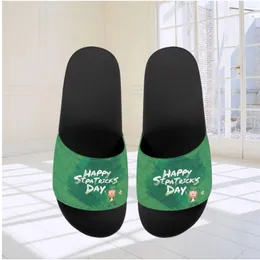 Tofflor Happy St. Patrick's Day Home Fashion Lucky Green Casual Sandaler inomhus badrum vattentätt skor