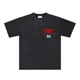Руд T Рубашки Мужские дизайнерские рубашки модные шорты моды модная одежда Zrh001 Красочная дверная мытья, чтобы сделать старую футболку с коротки