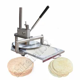 25 cm Commercial Hand Dough Press Machine Rostfritt stål Pizza Dega Plating Press Machine Flatbröddeg Pressmaskin