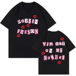 Renee Rapp Poison Gift Merch Lustige T-Shirt-Männer Sommer lässiger männlicher T-Shirt Hipster Hip-Hop T-Shirt Homme Streetwear Kleidung