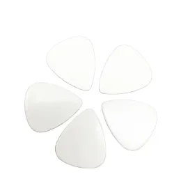 Guitar Popular Solid Pure White Celluloid Guitar Picks Blank Printing Electric Guitar Plectrum 100pcs/lot