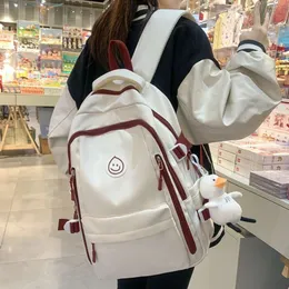 Rucksackfrauen, modische und minimalistische Schülerschüler, koreanischer Rucksack, für Mädchen, große Kapazitäten, leichter Rucksack