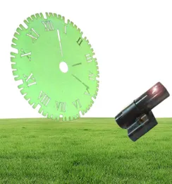 Настенные часы творческие аналоговые светодиодные светодиодные настольные настольные проекция ромаарабия часы дистанционное управление домашним декором US18686487