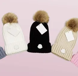 Дизайнер Kid Caps Beanie Hat теплый зимняя кепка детские шапочки вязаные шляпы мальчики подходят для 112 -летнего 7647848