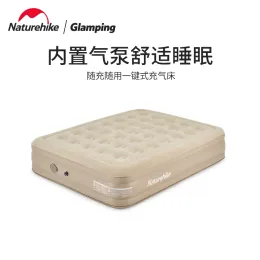 헤드폰/헤드셋 Naturehike PVC IATable Bed 35cm 고급 편안한 야외 캠핑 IATable Mattress Silent Pad Buildin Airpump