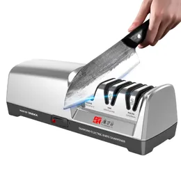 Taidea TG2302 Electric Knife Sharpener 15 20 grader 3Stage System Rostfritt stål för köksknivar med skärpning av polering 240415