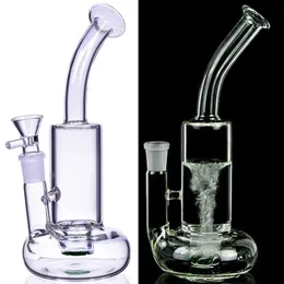 Lifebuoy Bae Tornado Bongs Recycler Hockah Bong Thick 유리 물 파이프 투명 기름 Dab 장비 Bubbler Heady Smoking Accessory