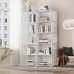 Armazenamento de roupas 1 x 5/6 Multi-Tier Fácil de montar Organizador de livros para escritórios salas de aluguel e dormitórios