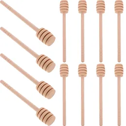 Spoons 12 Pcs Syrups Honey Dipper For Jar Reusable Sticks Easy Clean Mixing Wood Pot Coffee Tamper Set