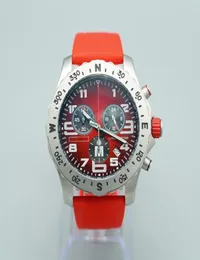 Luxury Mens Watch Japan Super Quartz Endurance Pro Chronograph 48mm Avenger Hurricane Red Rubber Strap Steel Case 1884 Men Watches5735121