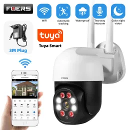 Sistem Fuers 1080p 3MP IP Kamera Tuya Akıllı Açık Ev Güvenliği Otomatik İzleme İnsan Algılama Kamerası WiFi CCTV Gözetim Kamerası