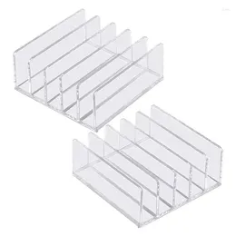 Aufbewahrungsboxen 2 PCs Make -up Palette Organizer großer Kapazität Behälter Langlebiger Augenminderschulen Kosmetik Rack Waschtischhalter