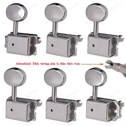 Guitarra 6r na linha Chrome estilo vintage guitarra elétrica String Tuning Pegs Tuner Machine cabeças para fd st tl estilo guitarra elétrica