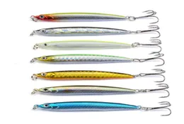 30pcs Acalando a lápis pesca Lure 7cm 10g PLÁSTICO FISH Isca dura Artificial Crankbait 3D Eyes Wobbler Pike Fishing Tackle Tackle4644018