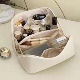 Aufbewahrungstaschen PU -Kissen Make -up -Tasche große Kapazität für die Reisereinigung 1 Stück bequem