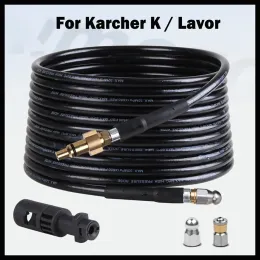 Maskiner Högtryck Avloppsavlopp Rengöring av slangrörsrengöring för Karcher K Lavor Universal omvandlingsadapter Washer Sewer Jetter Kit