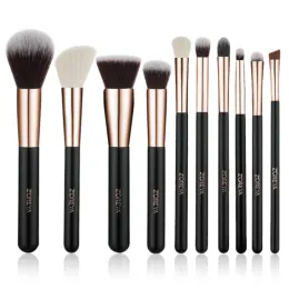 Shadow ZOREYA 10 Rose Gold Makeup Brushes Set Professional Eyeshadow Foundation Blending Eyebrow Fan Blush pinceaux de maquillage